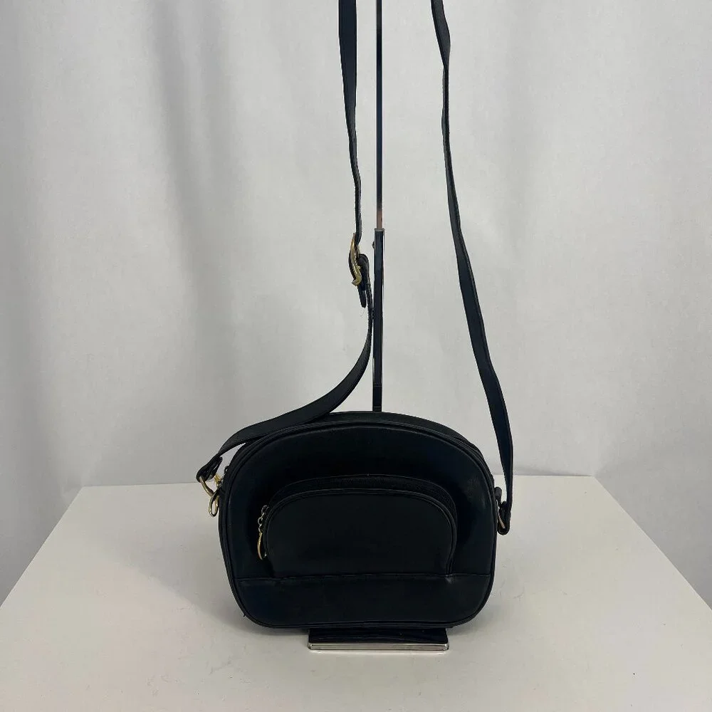 Etienne Aigner Black Leather Crossbody Bag